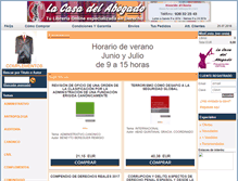 Tablet Screenshot of lacasadelabogado.com